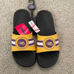 NWT Men's LSU slides size 9-10